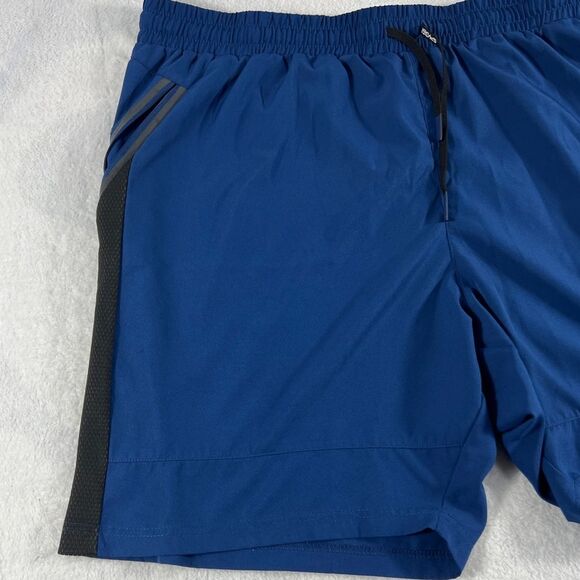 Spyder Mens Blue Training Workout Active Woven Shorts 0596 - Picture 2 of 12